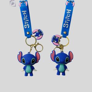 3D Stitch Cartoon Anime Keychain with Charm