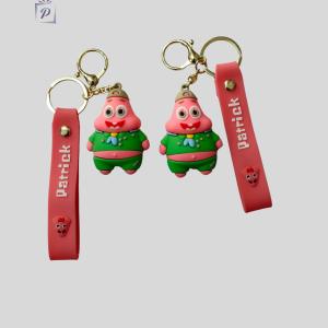 3D Patrick Star Green Outfit Keychain